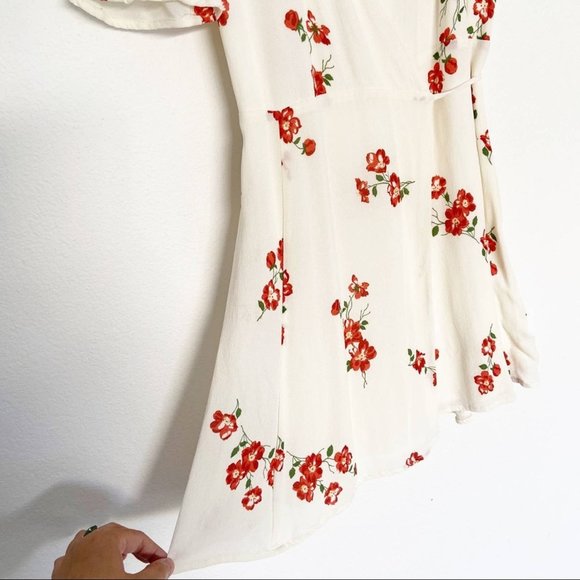 REFORMATION Lucky Floral Dress White Size Small - Picture 8 of 8